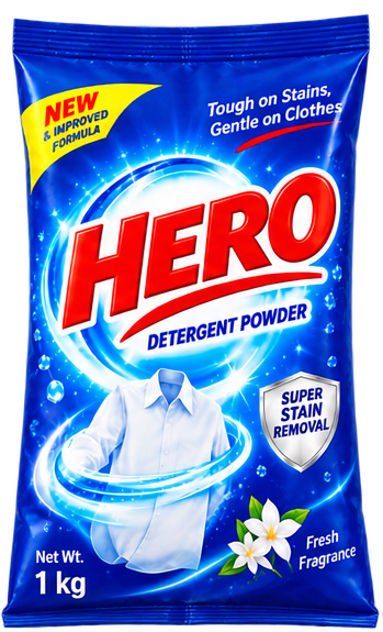 HERO 2X Detergent Powder 1kg Pack