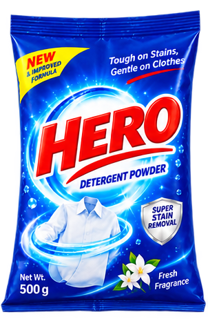 HERO 2X Detergent Powder - 500g Pack